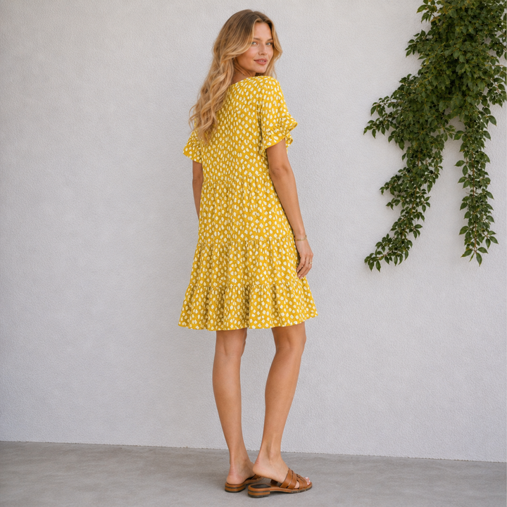 Celina | Polka Dot Relaxed Short Dress
