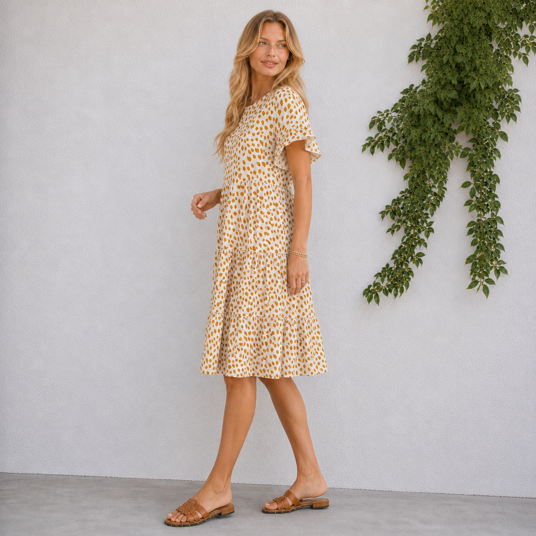 Celina | Polka Dot Relaxed Short Dress