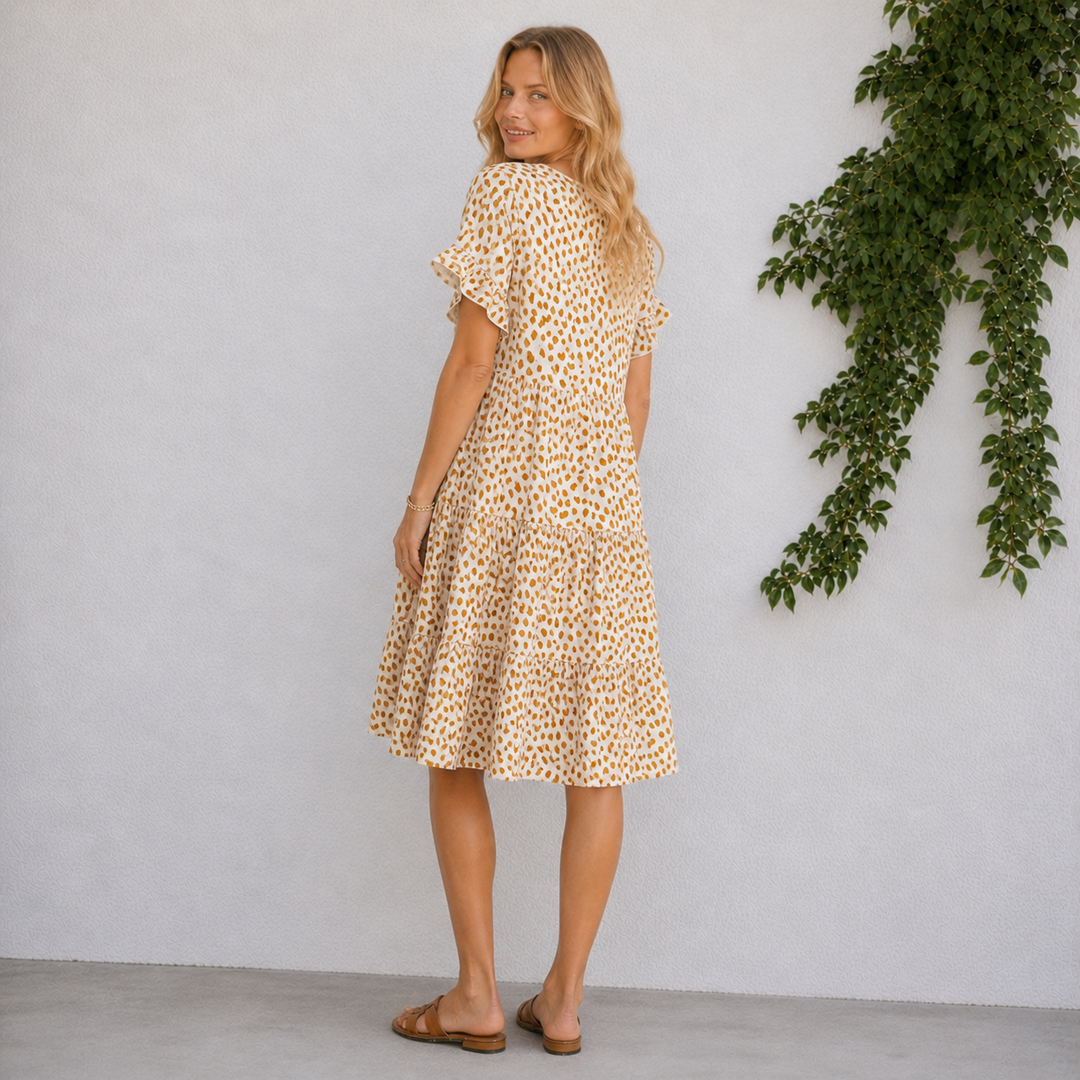 Celina | Polka Dot Relaxed Short Dress