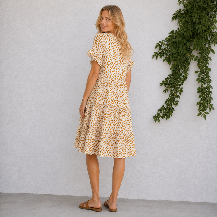 Celina | Polka Dot Relaxed Short Dress