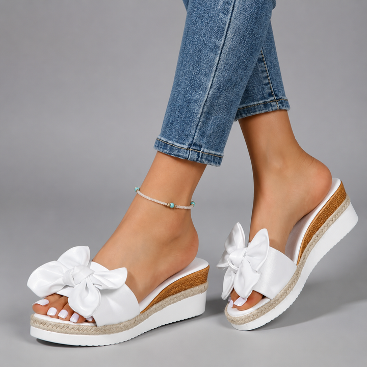 Liora | Orthopedic Flower Wedge Sandals