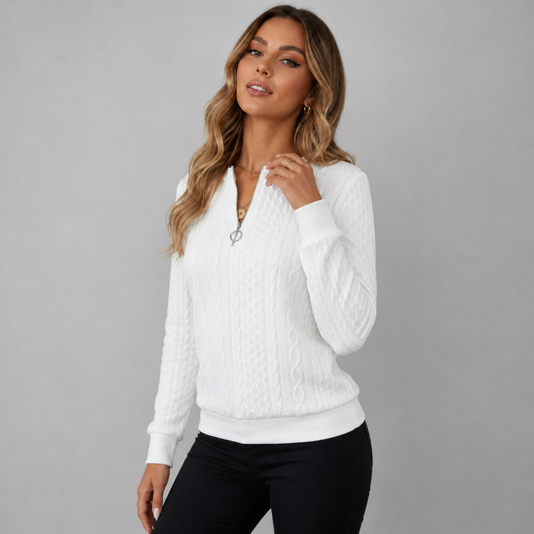 Sandra  | Sweater With Zipper