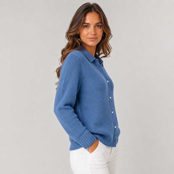 Gina | Classic Knitted Button Cardigan