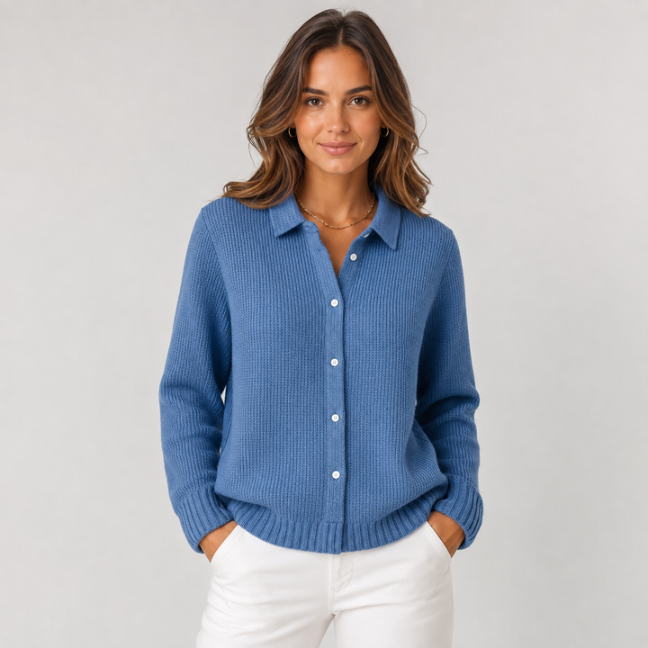 Gina | Classic Knitted Button Cardigan