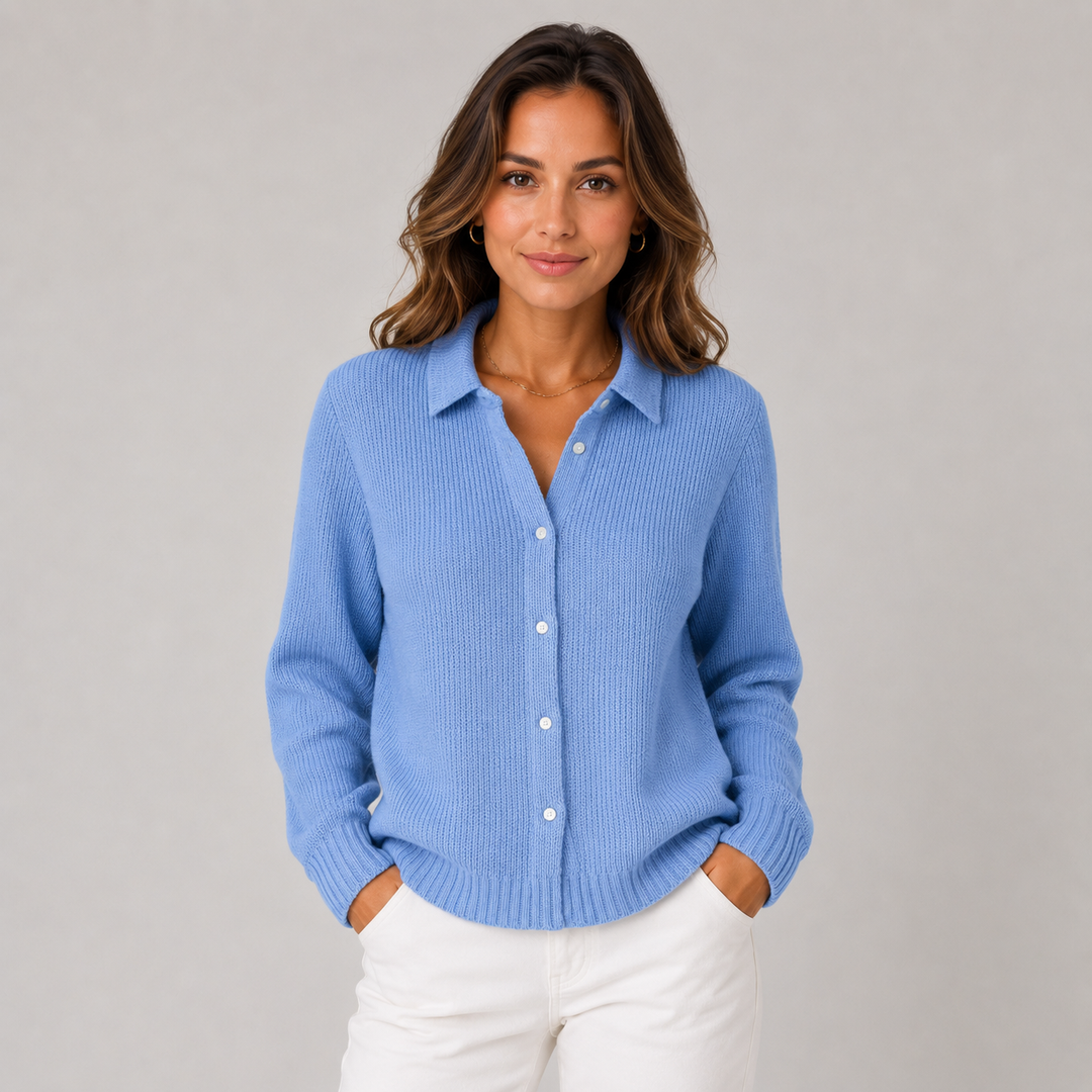 Gina | Classic Knitted Button Cardigan