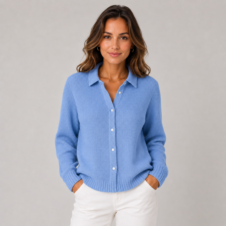 Gina | Classic Knitted Button Cardigan