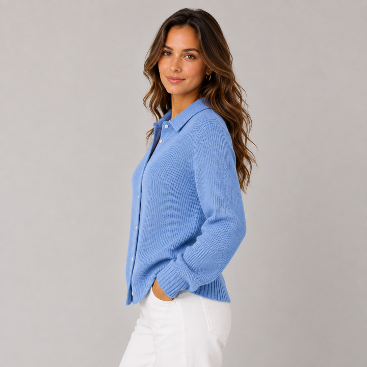 Gina | Classic Knitted Button Cardigan