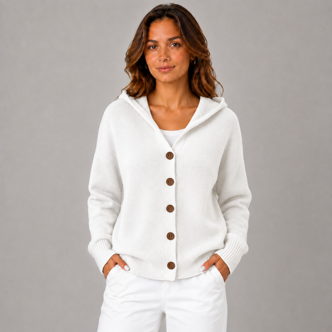 Lize | Relaxed-Fit Hooded Knit Cardigan