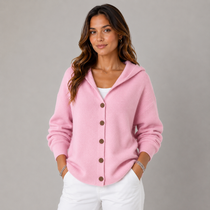 Lize | Relaxed-Fit Hooded Knit Cardigan