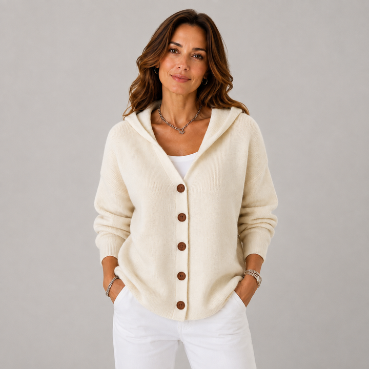 Lize | Relaxed-Fit Hooded Knit Cardigan