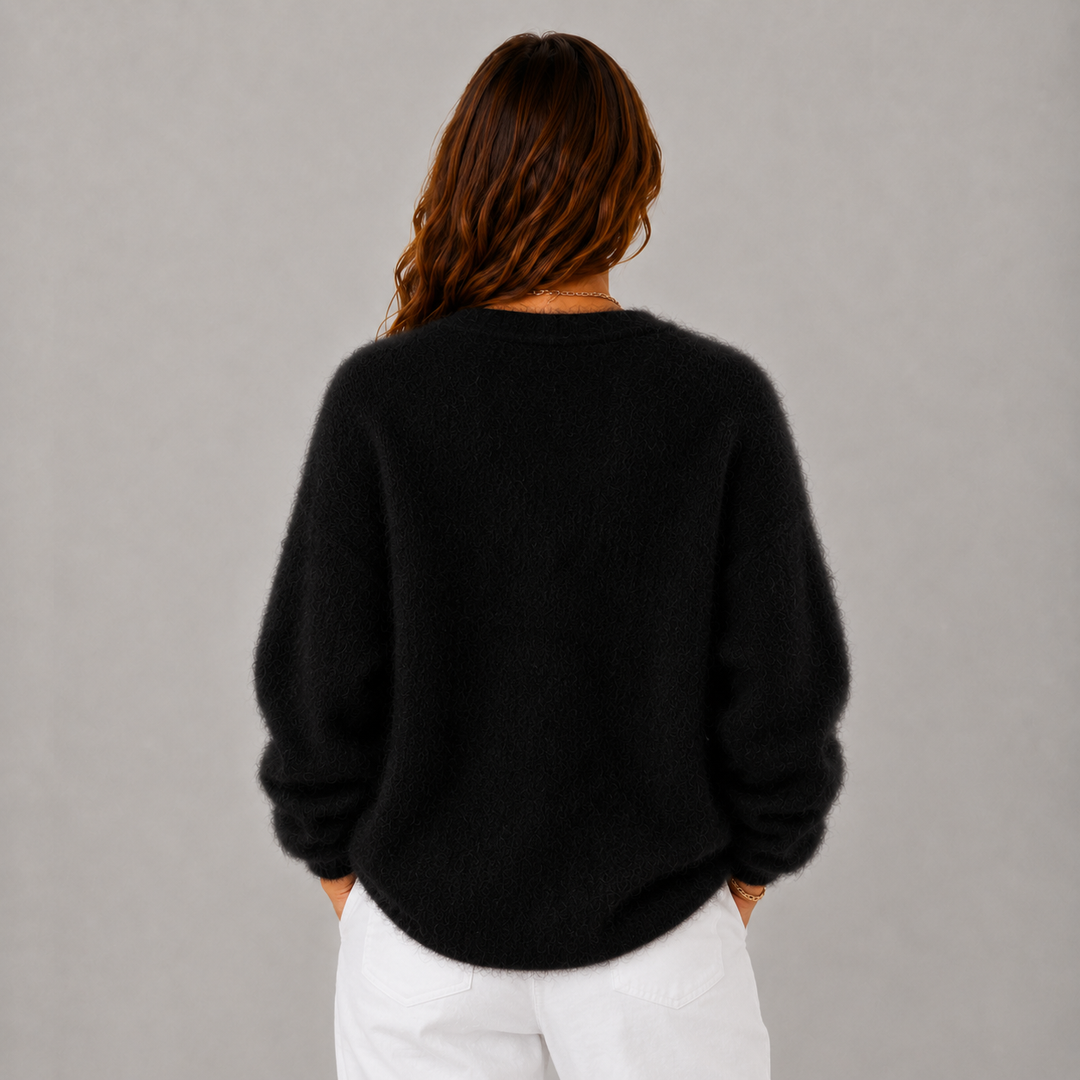 Sophie | Soft V-Neck Button-Up Knitted Sweater