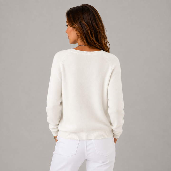 Elise | Soft Button-Up Wool Sweater