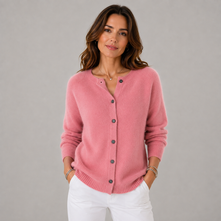 Elise | Soft Button-Up Wool Sweater