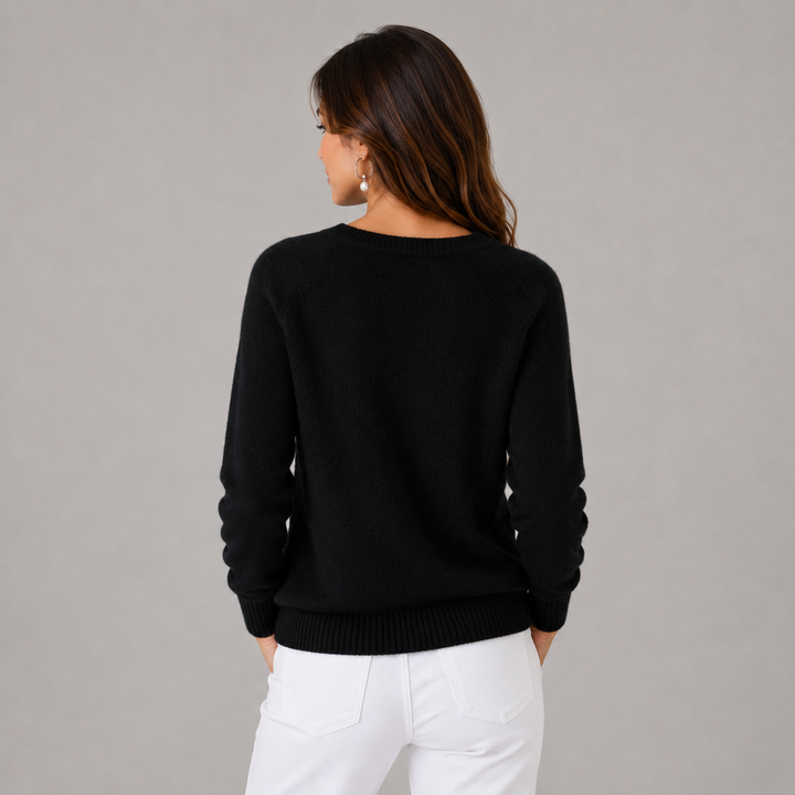 Elise | Soft Button-Up Wool Sweater