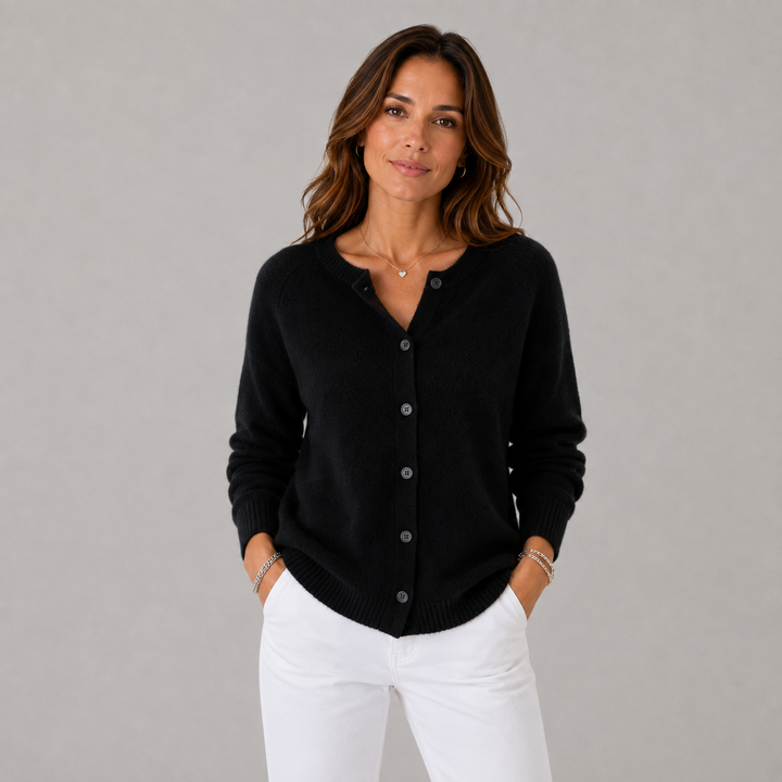 Elise | Soft Button-Up Wool Sweater