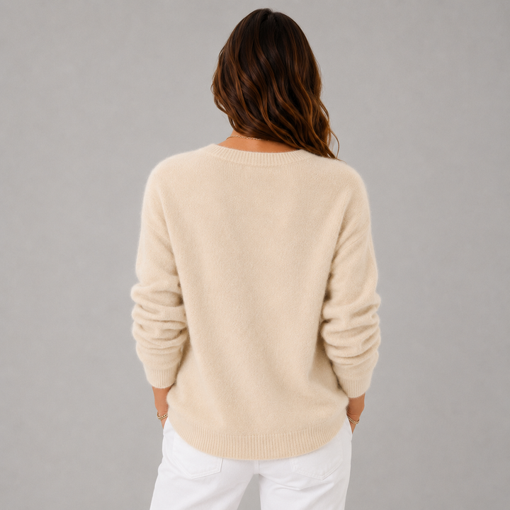 Elise | Soft Button-Up Wool Sweater
