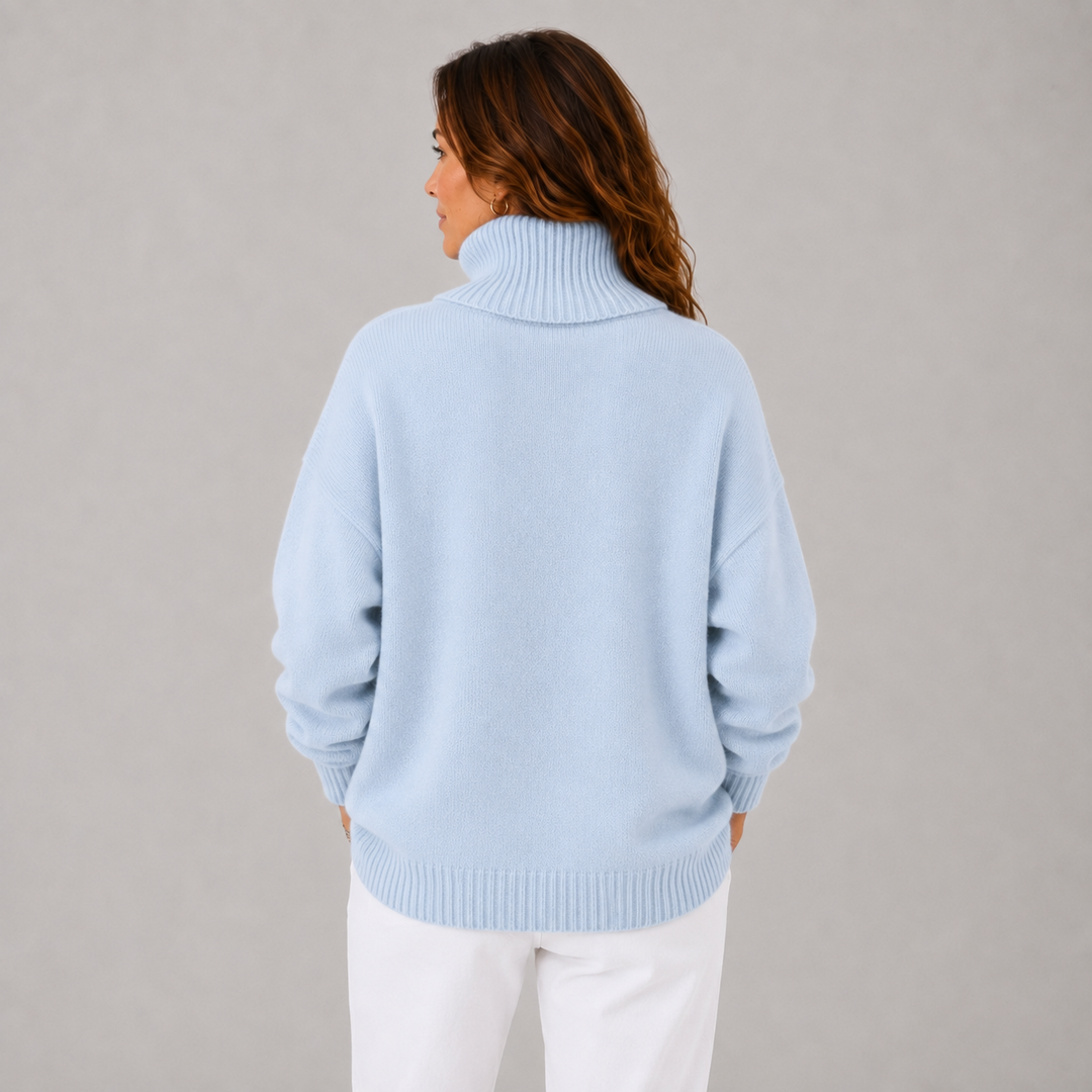 Clara | Soft High-Neck Knit Winter Sweater