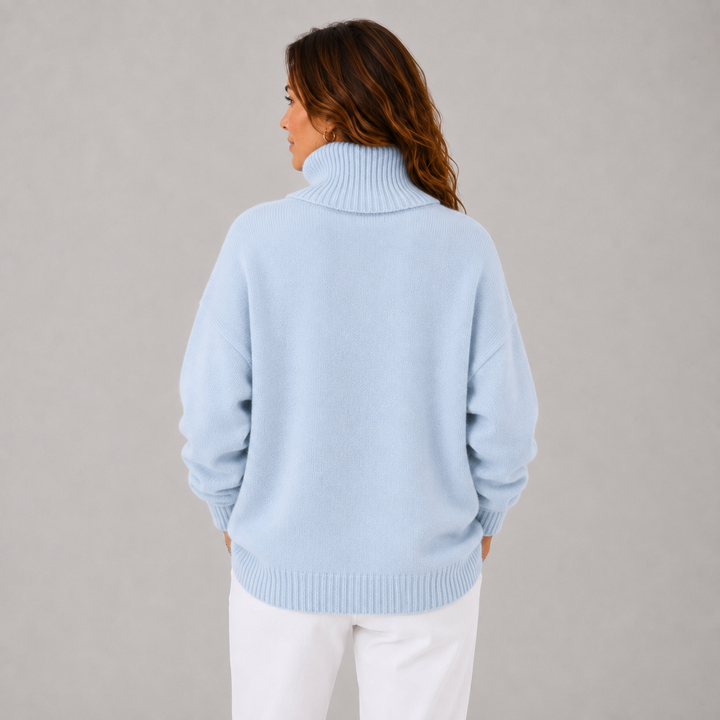 Clara | Soft High-Neck Knit Winter Sweater