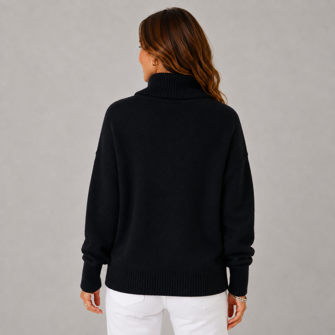 Clara | Soft High-Neck Knit Winter Sweater