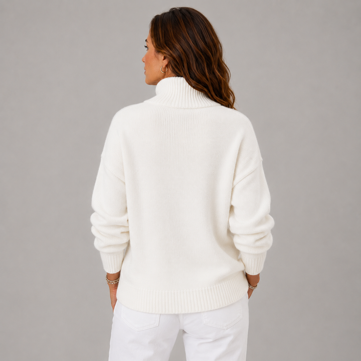 Clara | Soft High-Neck Knit Winter Sweater