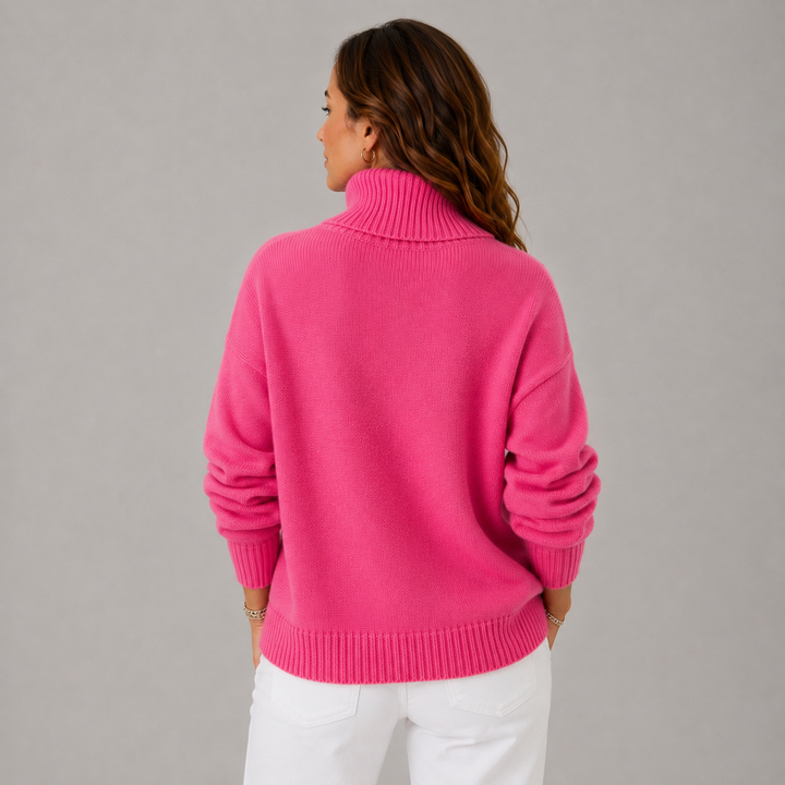 Clara | Soft High-Neck Knit Winter Sweater
