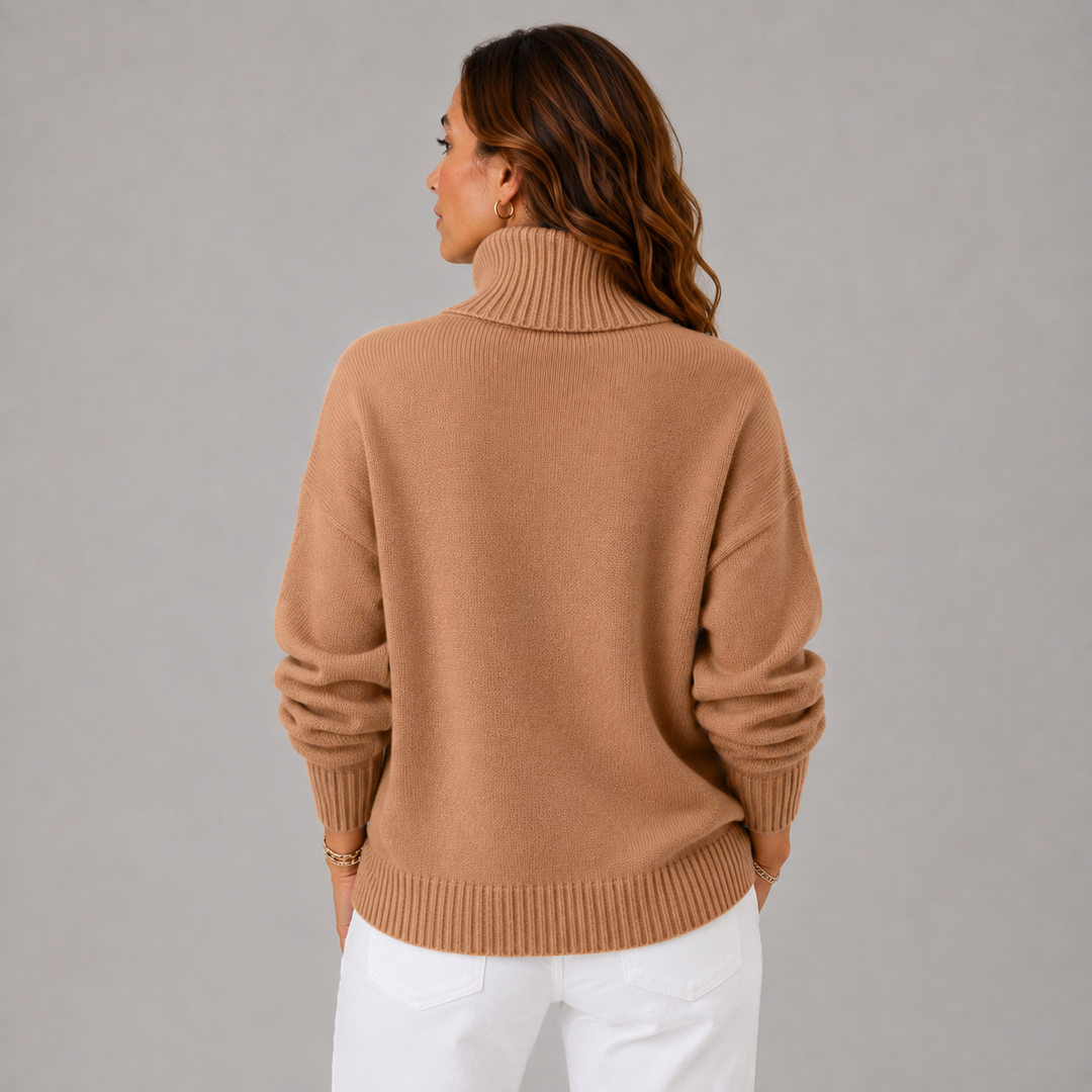Clara | Soft High-Neck Knit Winter Sweater
