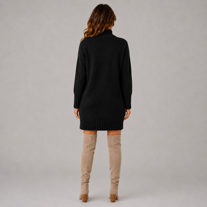 Elena | Cozy Long Sleeve Winter Knit Dress
