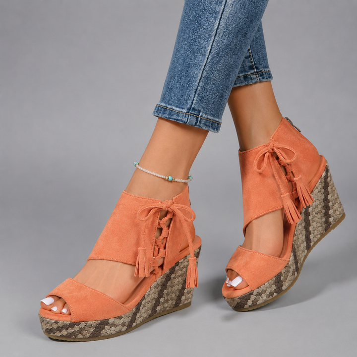 Diana | Boho Wedge Platform Sandal