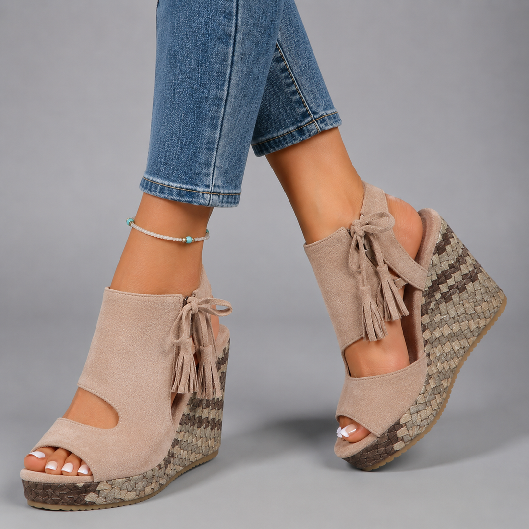 Diana | Boho Wedge Platform Sandal