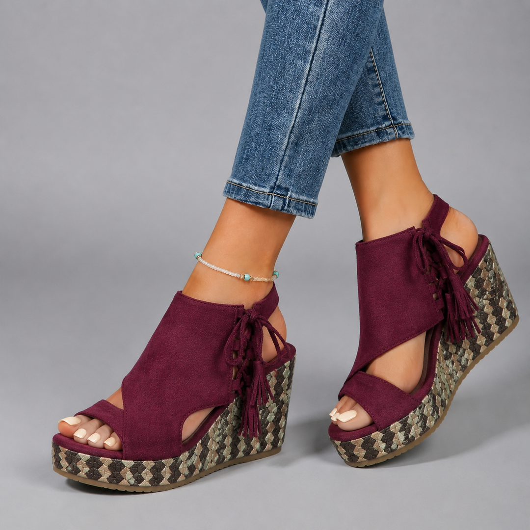 Diana | Boho Wedge Platform Sandal