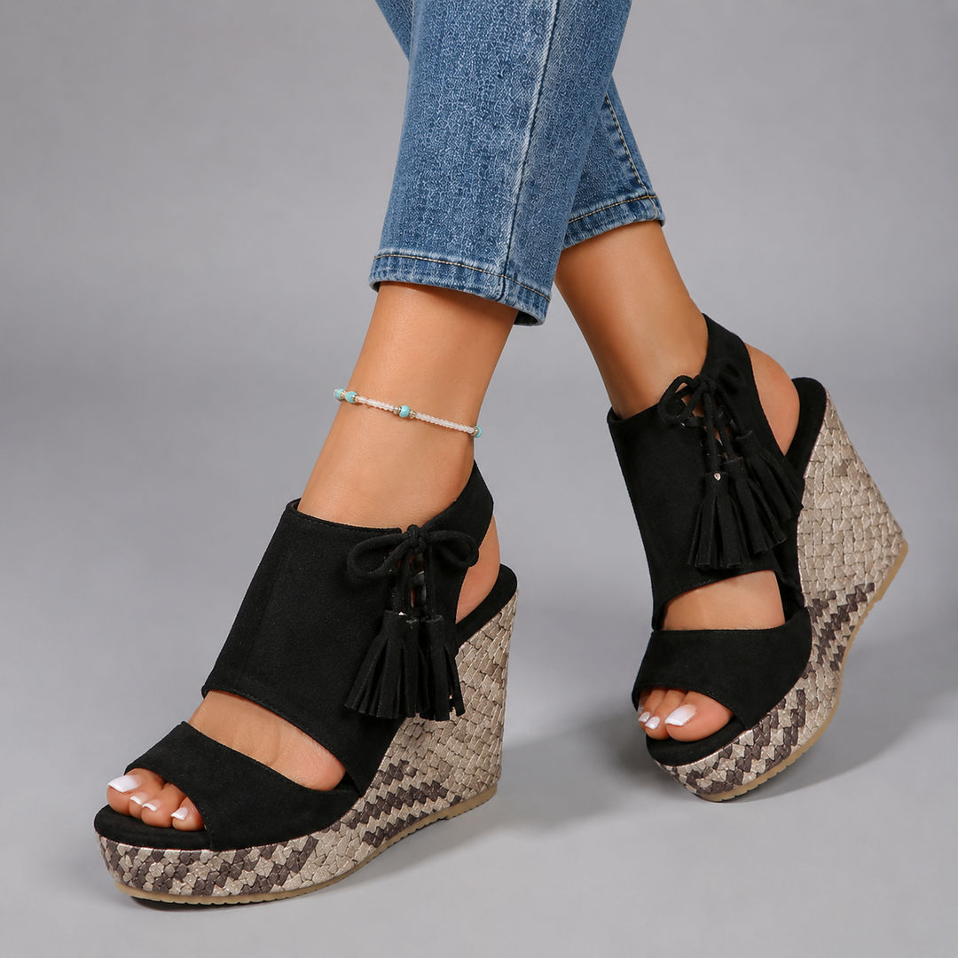 Diana | Boho Wedge Platform Sandal