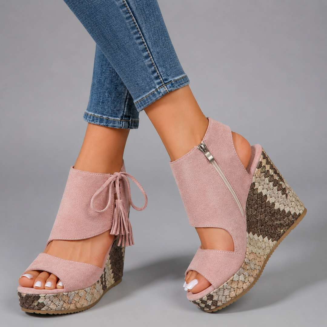 Diana | Boho Wedge Platform Sandal