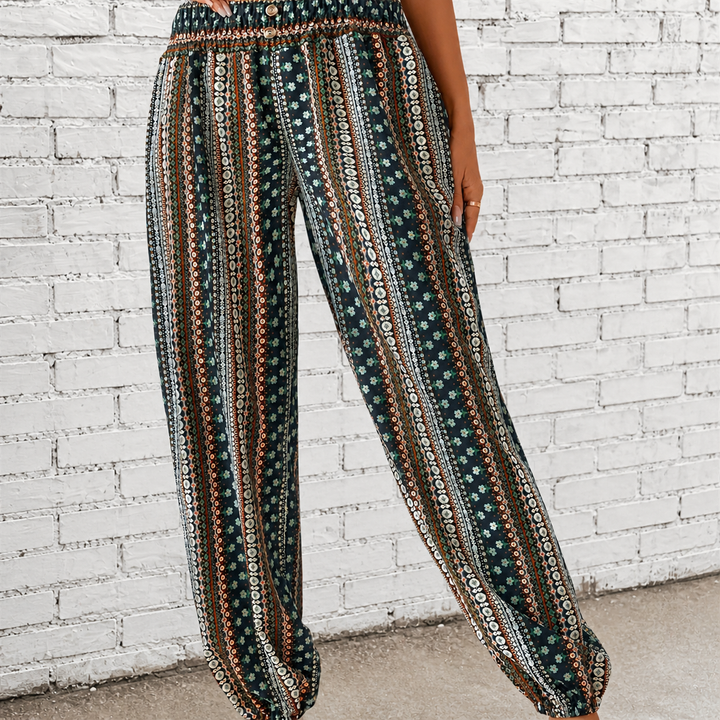 Charlotte | Pants with Ethnic Graphic