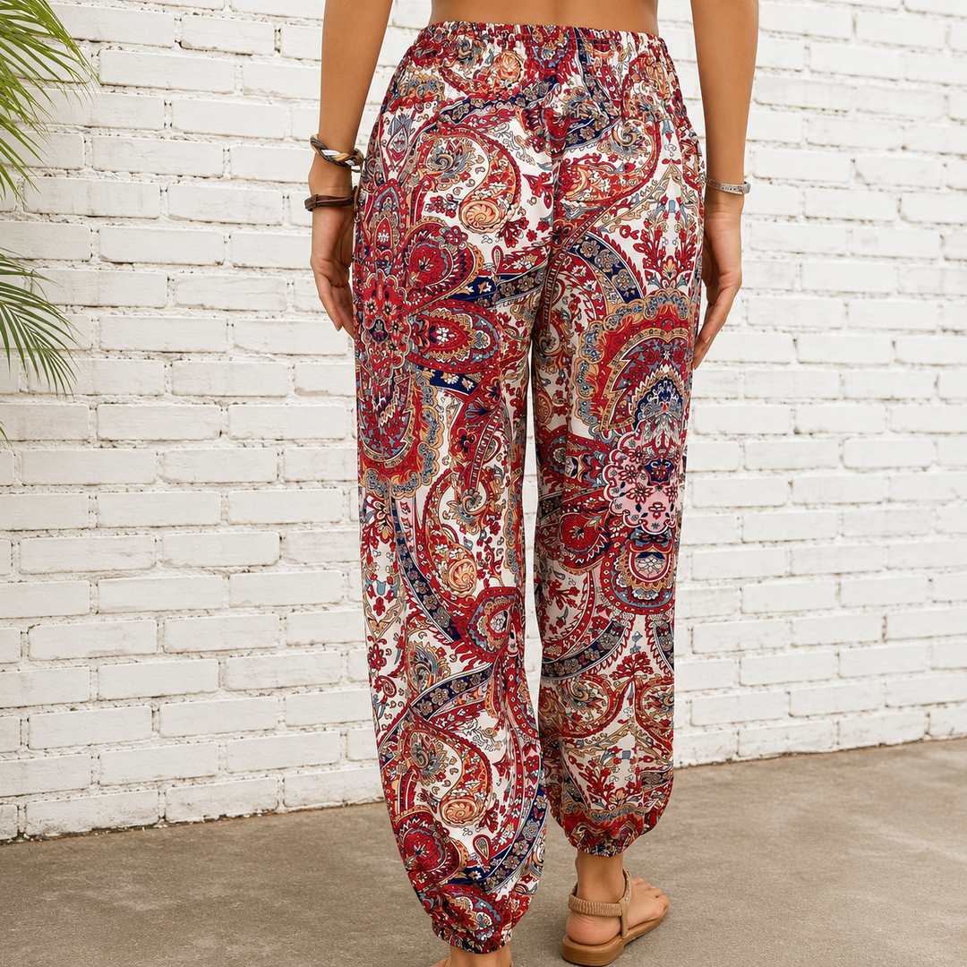 Charlotte | Pants with Ethnic Graphic