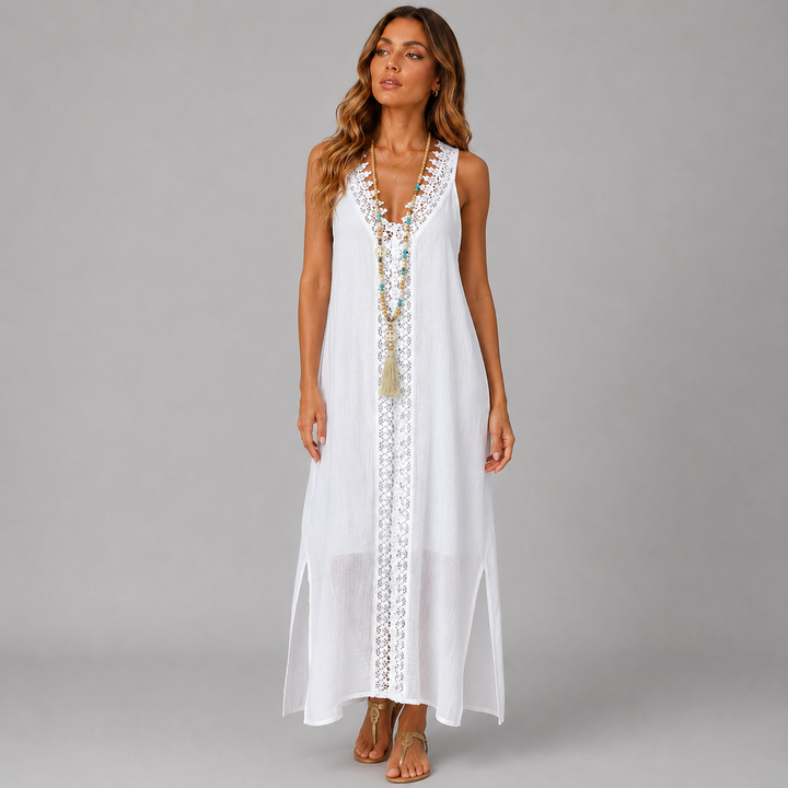 Luna | Boho Lace Maxi Dress