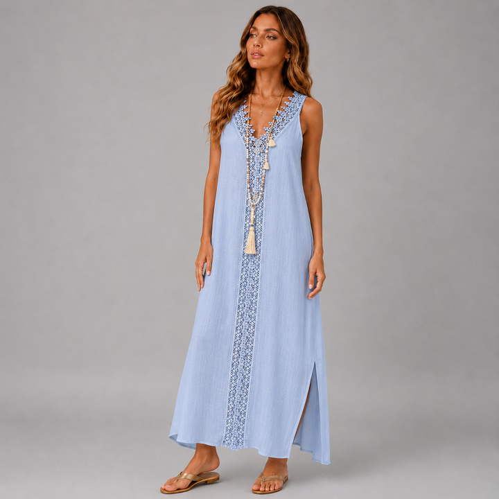 Luna | Boho Lace Maxi Dress