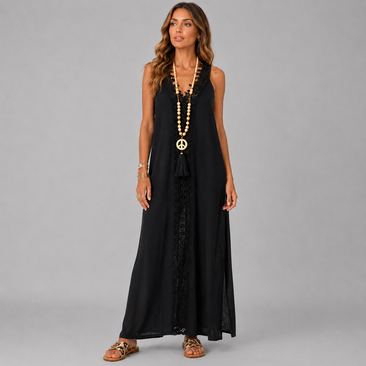Luna | Boho Lace Maxi Dress