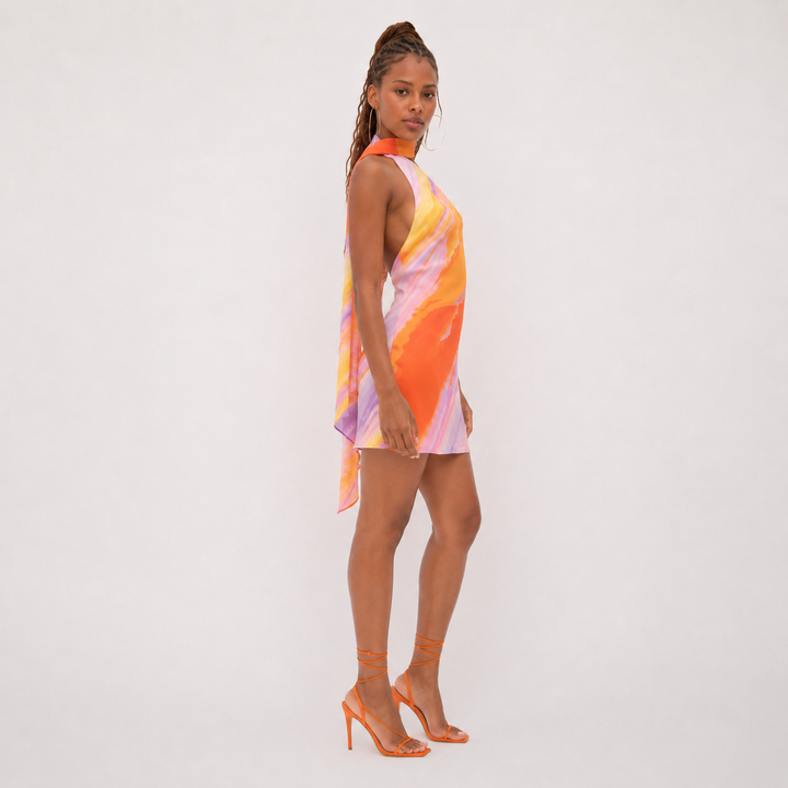 Solara | Women’s Sunset One-Shoulder Mini Dress