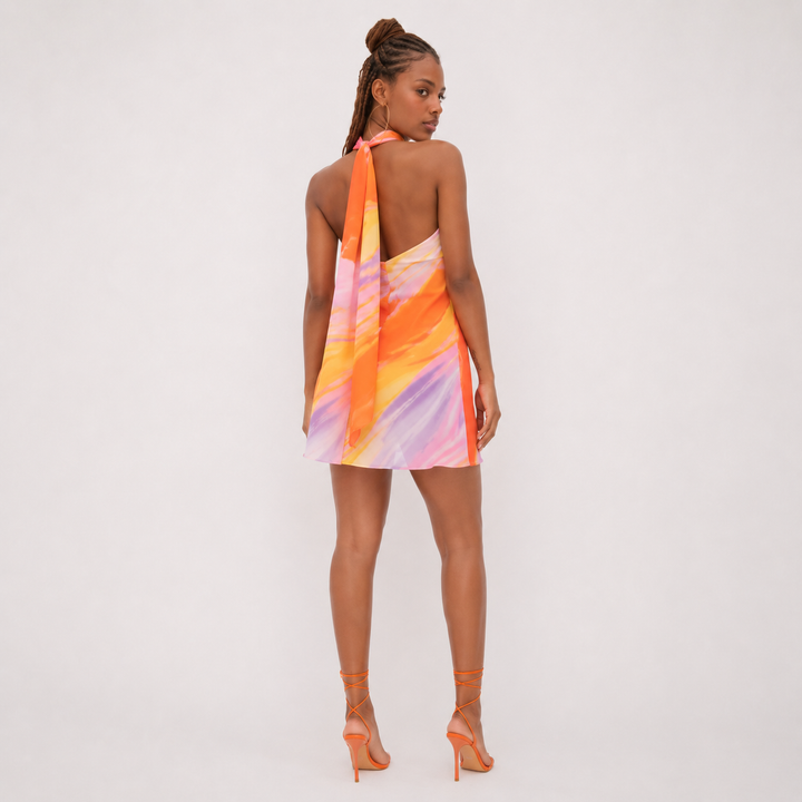 Solara | Women’s Sunset One-Shoulder Mini Dress