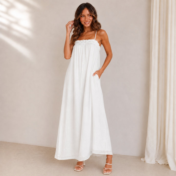 Luna | Women's Sleeveless Wide Leg Jumpsuit