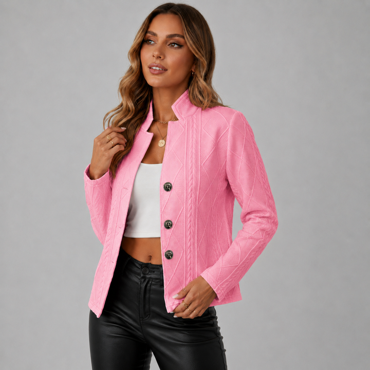 Mila | Textured Knit Blazer Jacket