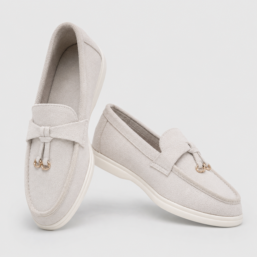 Clara | Elegant Suede Slip-On Loafers