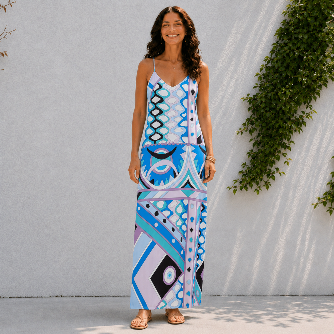 Calista | Summer Print Maxi Dress