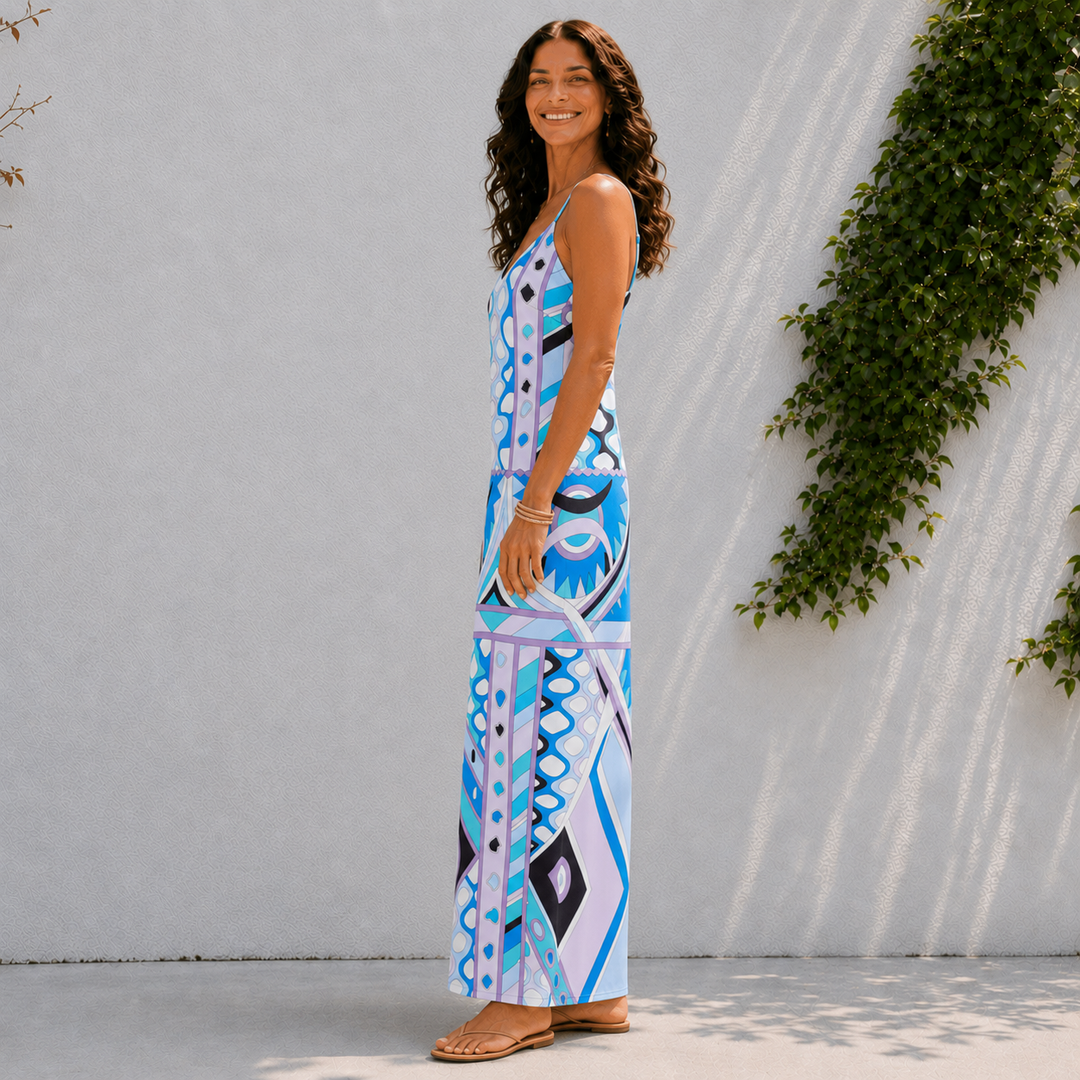 Calista | Summer Print Maxi Dress