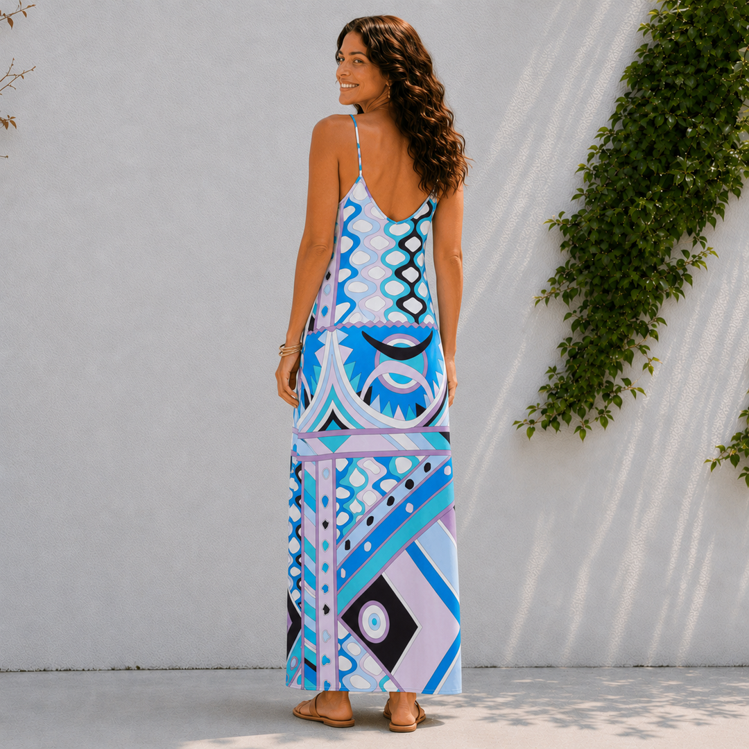 Calista | Summer Print Maxi Dress
