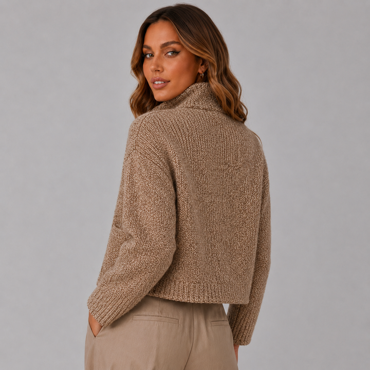 Josephine | Textured Knit Button-Up Jacket