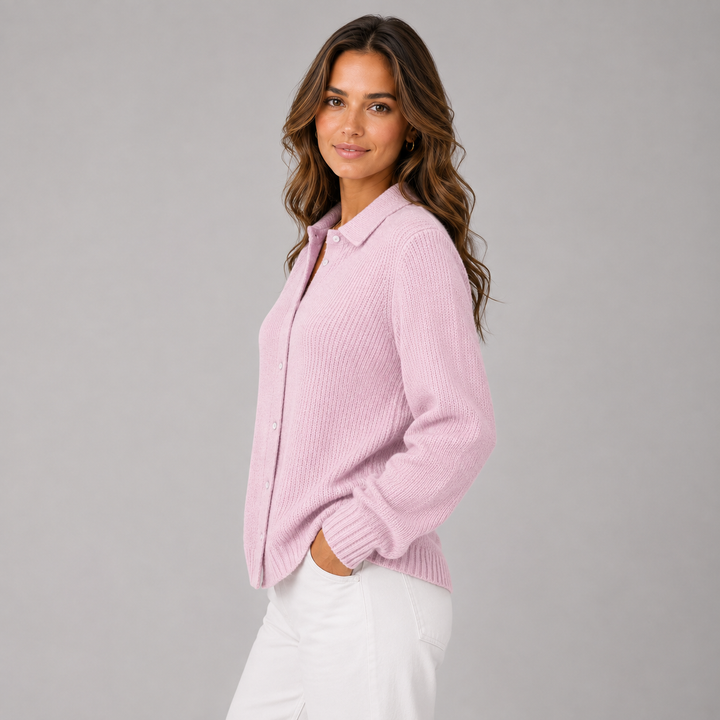 Gina | Classic Knitted Button Cardigan