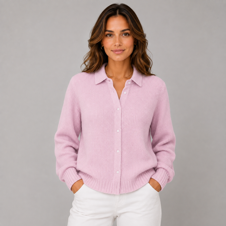 Gina | Classic Knitted Button Cardigan