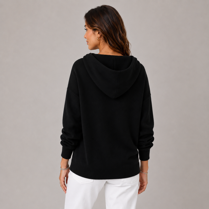 Lize | Relaxed-Fit Hooded Knit Cardigan