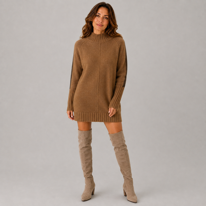 Elena | Cozy Long Sleeve Winter Knit Dress